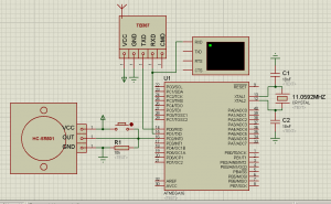 Схема подключения датчика движения (присутствия) HC-SR501 к ATmega16 (2)