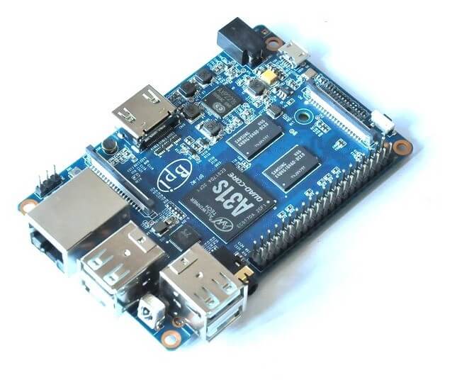 Banana PI M2/BPI-M2 — одноплатный четырехъядерный мини компьютер