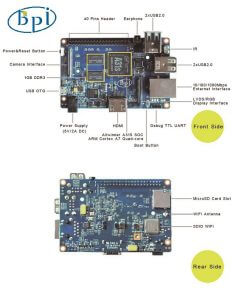 Banana PI M2/BPI-M2 — одноплатный четырехъядерный мини компьютер interface