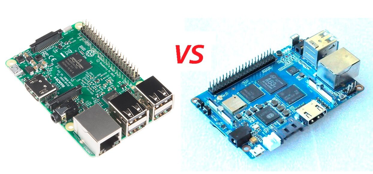 Raspberry Pi 3 model B vs Banana Pi M3 в цифрах