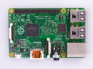 Raspberry Pi 2 Model B v1.2 - вид сверху