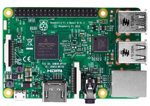 Raspberry Pi 3 Model B - вид сверху