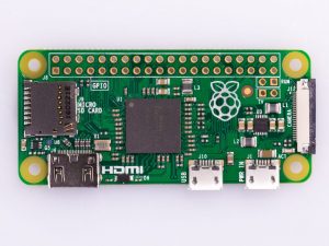 Raspberry Pi Zero V 1.3 - вид сверху