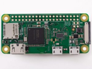 Raspberry Pi Zero W - вид сверху