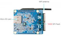 Orange Pi R1 - оборудование (вид снизу)