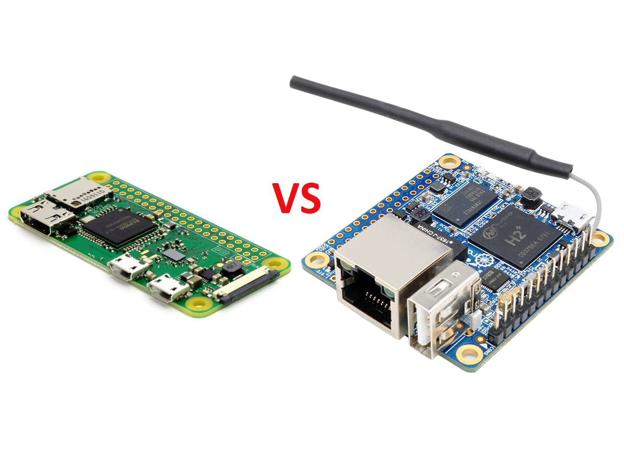Сравнение характеристик Raspberry Pi Zero W и Orange Pi Zero