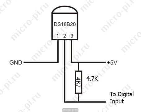 Герметичный датчик температуры DS18B20