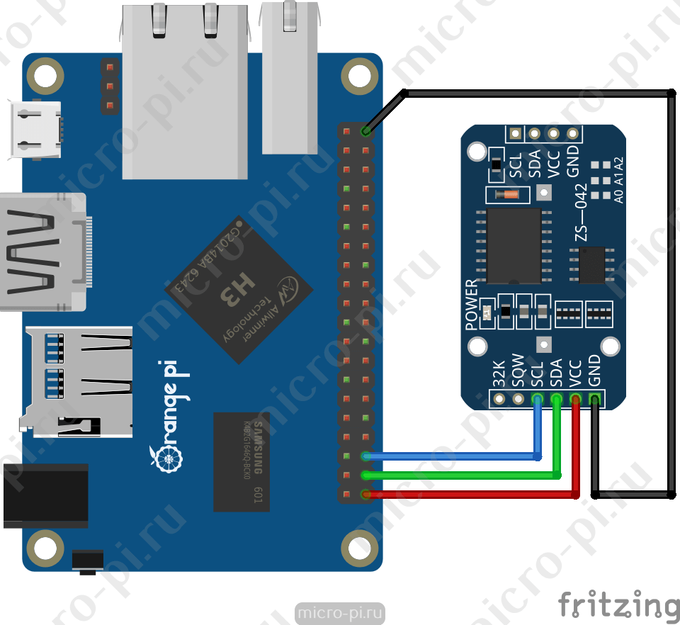 Raspberry Pi и Pi4J. Урок 5. Последовательная шина I2C (Orange Pi One + DS3231)
