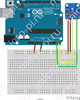 Схема подключения BMP280 к Arduino UNO по I2C/TWI