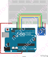 Схема подключения BMP280 к Arduino UNO по SPI (hardware)