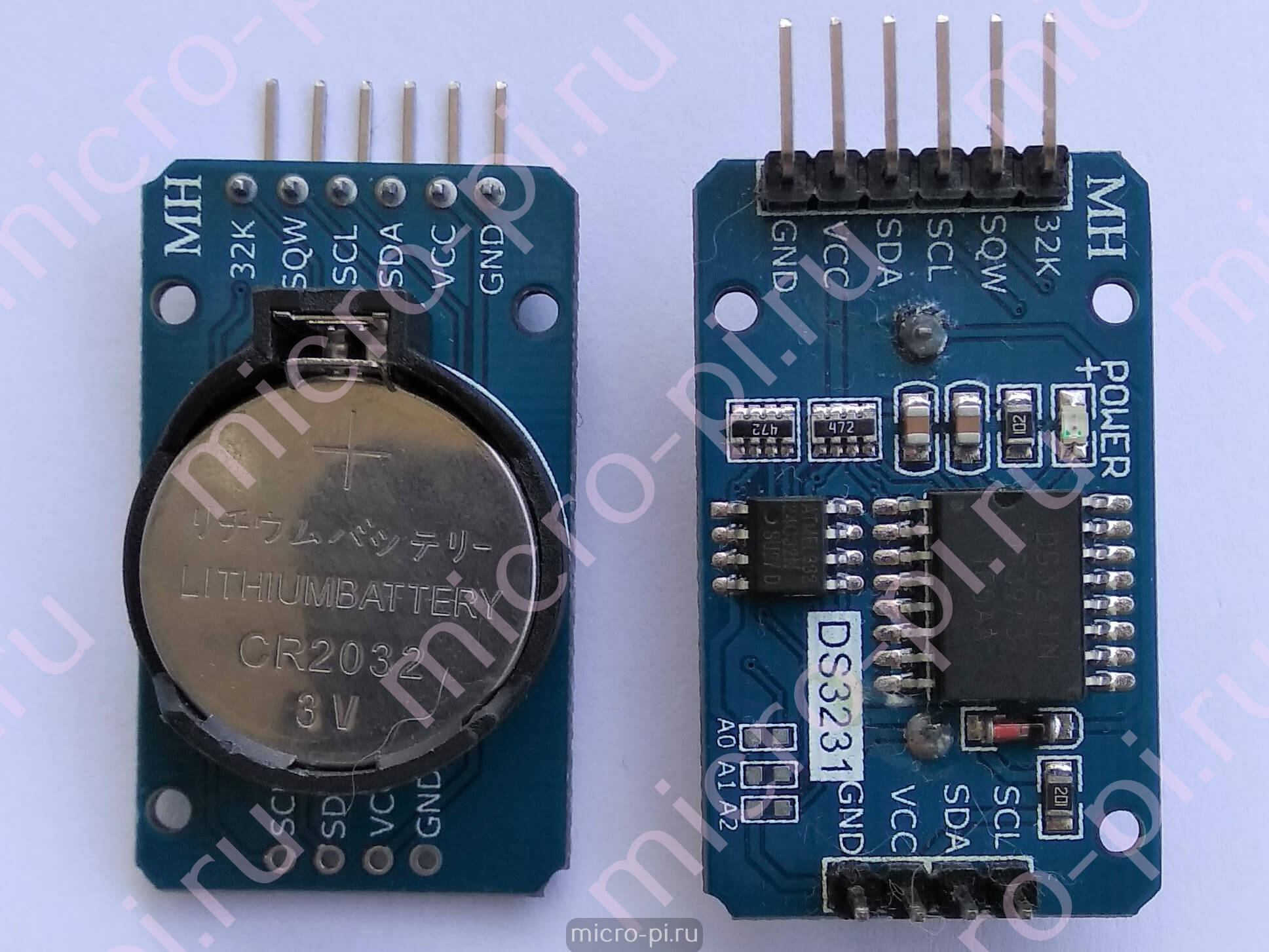RTC DS3231 - высокоточные часы реального времени