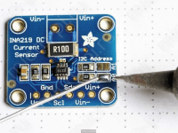 Система установки I2C адреса на INA219 - перемычки