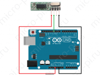 Схема подключения приёмника WL101-341 к Arduino