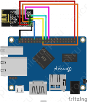Схема подключения nRF24L01+ к Orange Pi, Banana Pi и др.