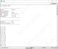 Подключение цифрового датчика освещенности TSL2561 к Arduino - Результат