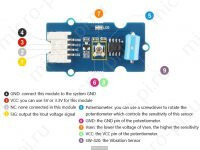 Датчик вибрации Arduino на базе SW-420 (Модуль Grove) - Распиновка и компоненты модуля