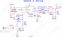 VCCIO 3.3V (SY8008B - 1A) - orange_pi-zero-v1_11_Page_07 (Q11 AO3423-PMOS)
