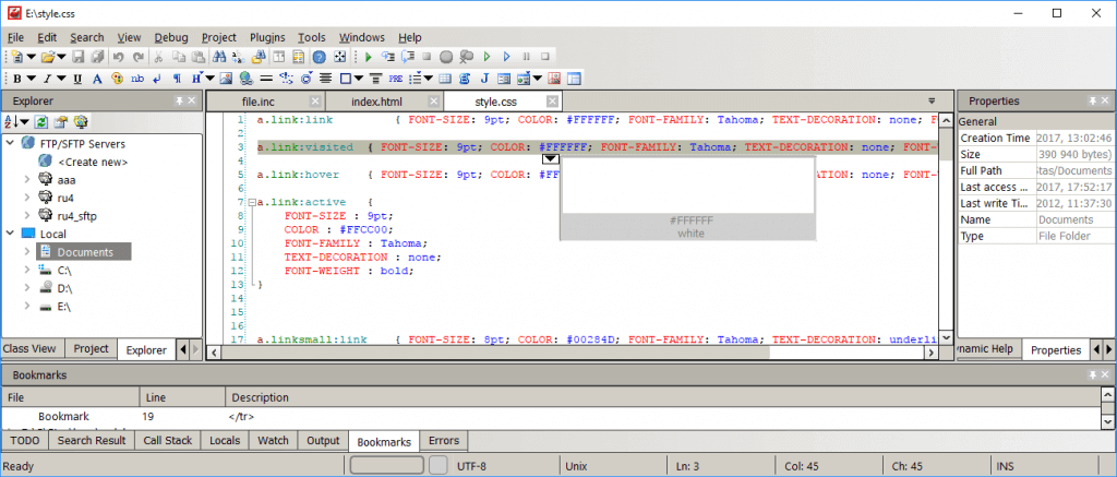 CodeLobster IDE - бесплатный PHP, HTML, CSS, JavaScript редактор