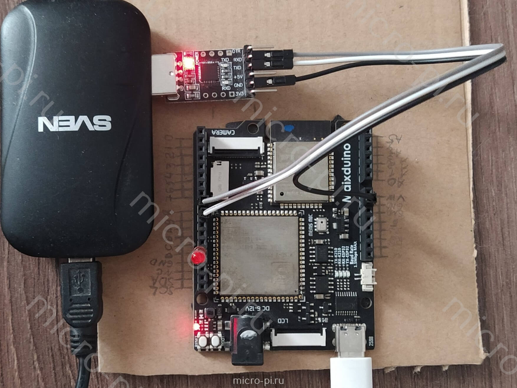 Урок 2. Последовательный порт UART в Maixduino (K210) - Подключение